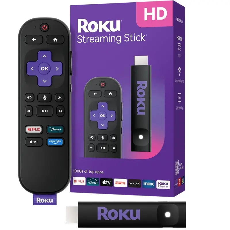 Roku Hd Streaming Stick For Tv With Voice Remote (2025) 1