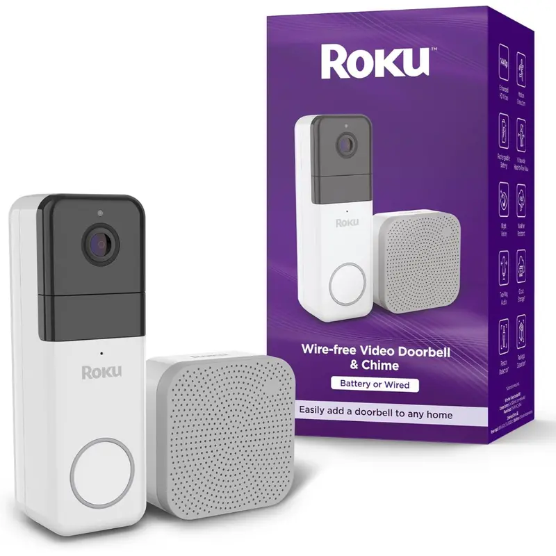 Roku Smart Home Wireless Video Doorbell & Chime 1