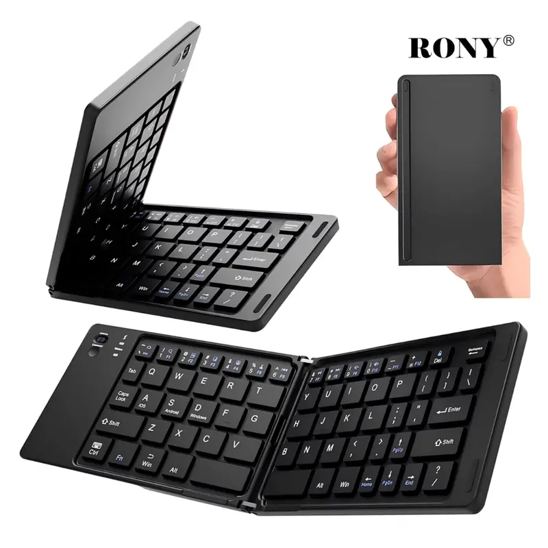 Rony Rechargeable Portable Foldable Wireless Keyboard 1