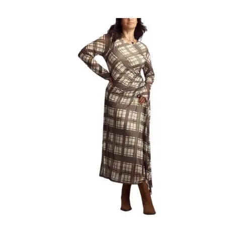 Ruched Mesh Midi Dress 1