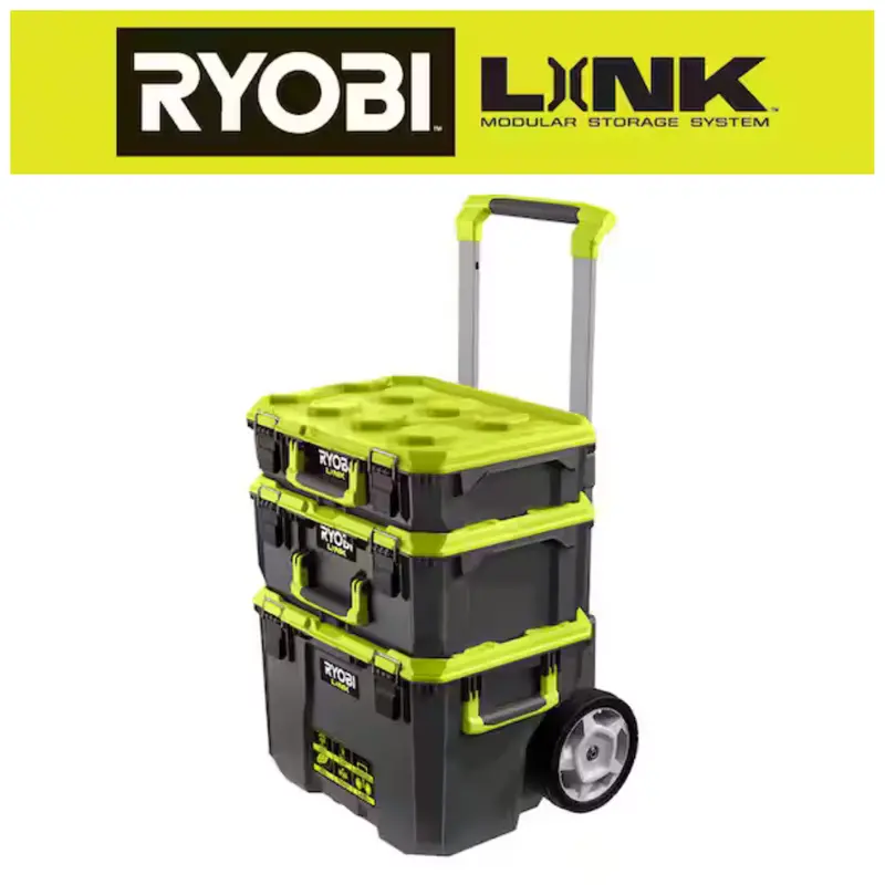 Ryobi 22.2" Rolling Tool Box + Small Tool Box + Medium Tool Box 1