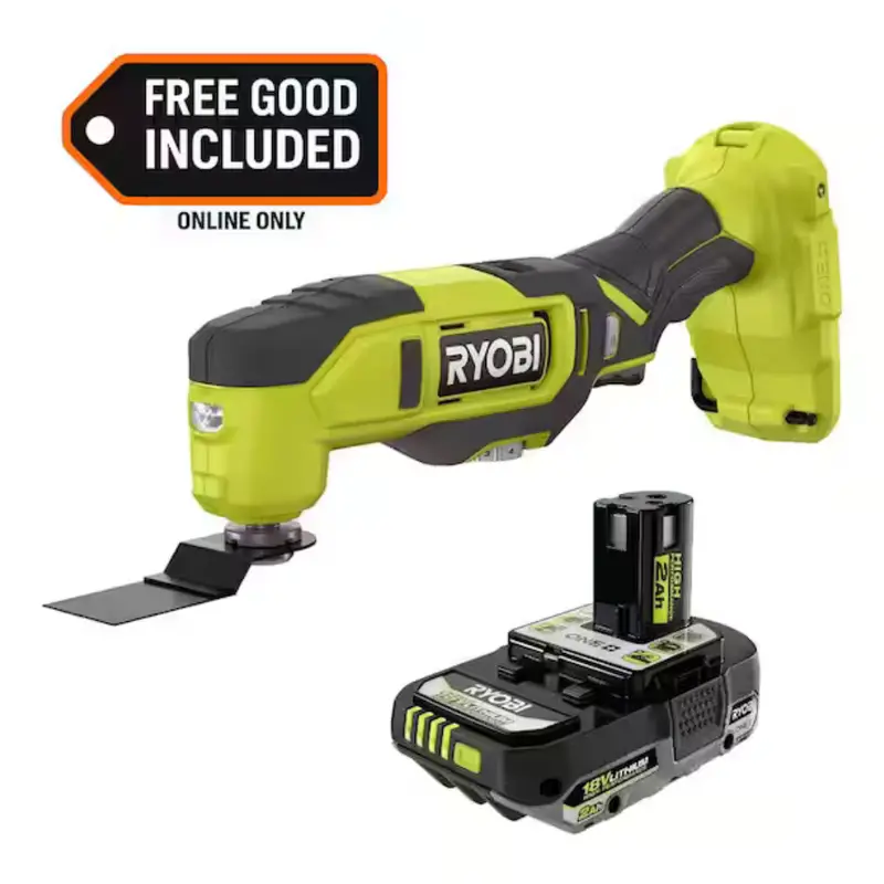 Ryobi One+ 18V Cordless Oscillating Multi-Tool With 2.0 Ah Battery 1