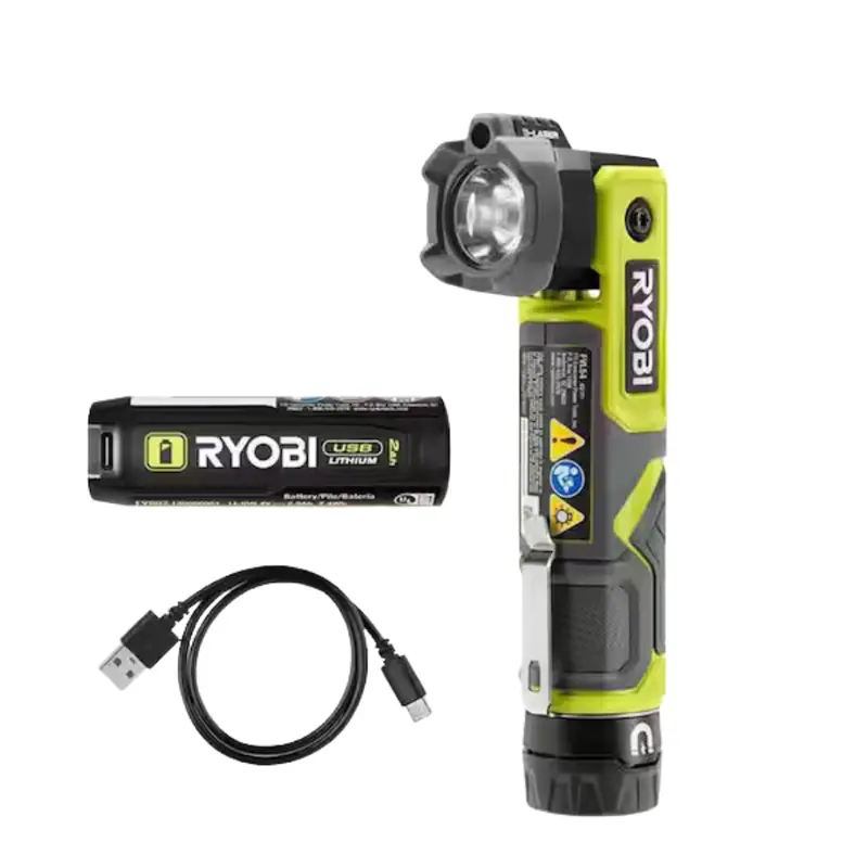 Ryobi Usb Lithium Pivoting 625 Lumens Head Light Kit + Ryobi 3.0 Ah Battery 1