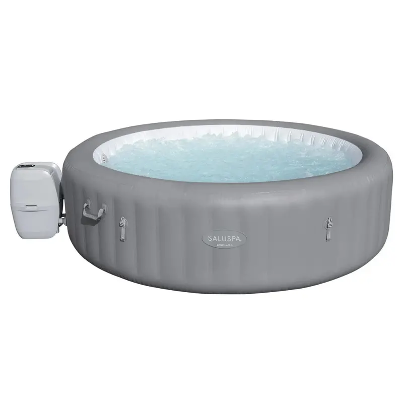 Saluspa Grenada Airjet 6-8 Person Inflatable Circle Hot Tub Spa With Pump 1
