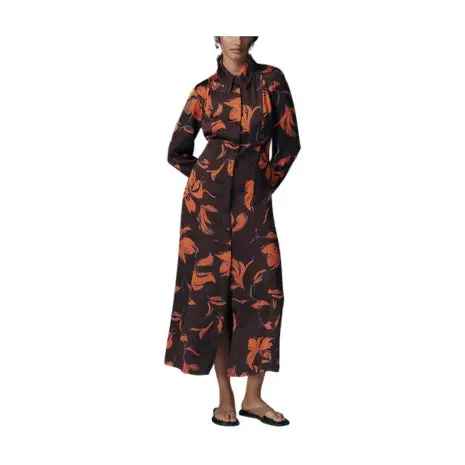 Satin Shirt Dress 1