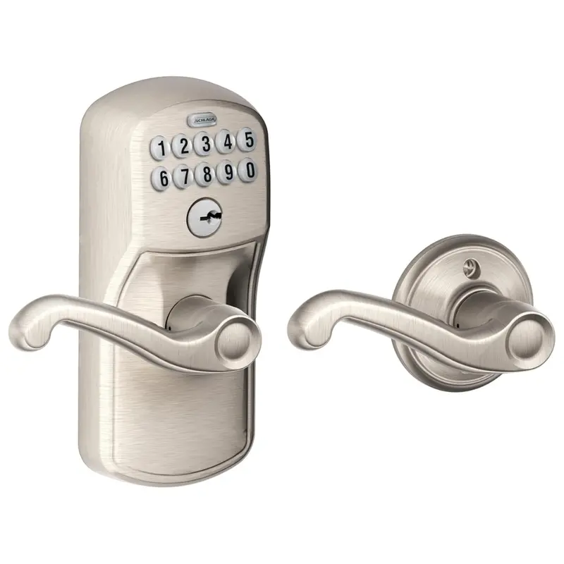 Schlage Plymouth Keypad Lock With Lever Handle 1