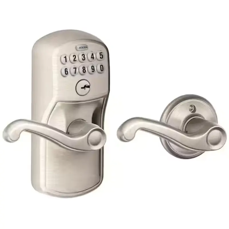 Schlage Plymouth Keypad Lock With Lever Handle 1