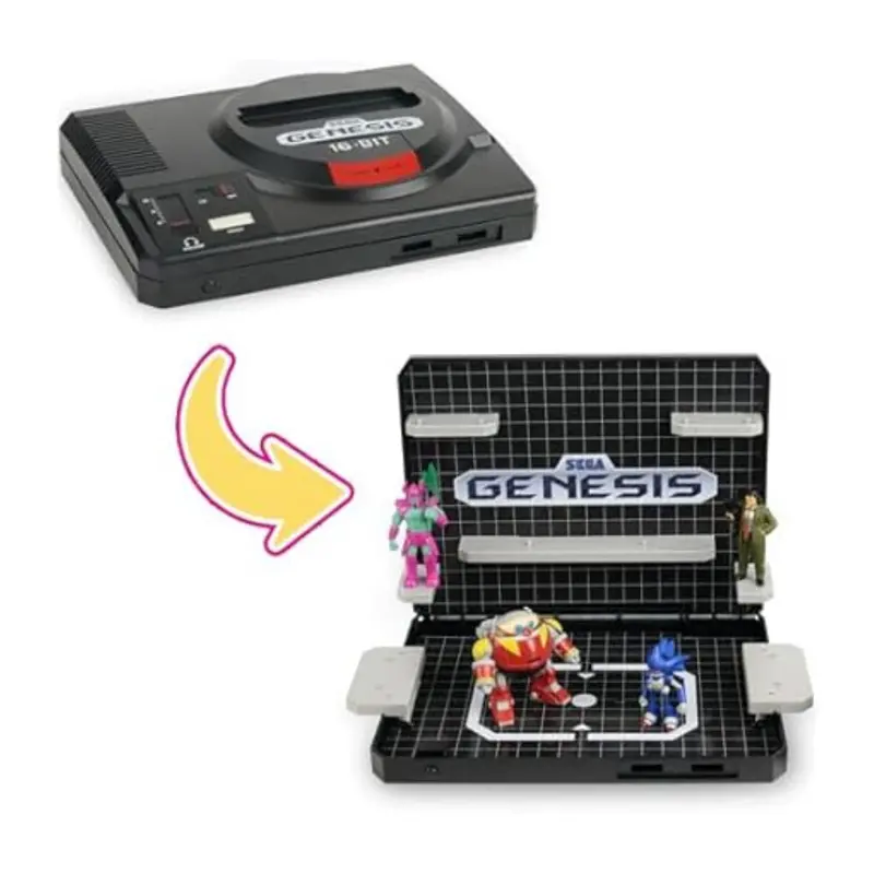 Sega Genesis Supervillain Boss Bundle Display W/ Figures 1