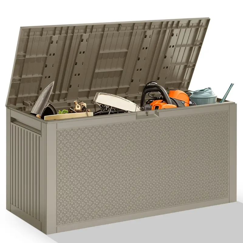 Segmart 90 Gallon Waterproof Outdoor Storage Deck Box 1
