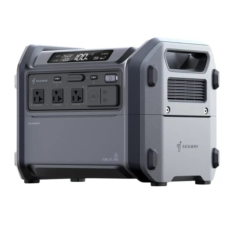 Segway Cube 1000 2200W 1024Wh Lifepo4 Portable Solar Power Station 1