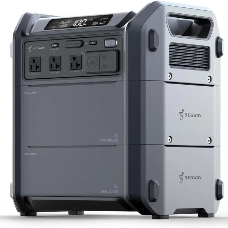 Segway Cube 2000 2048Wh Lifepo4 Portable Power Station W/ 2200W Ac Outlets 1