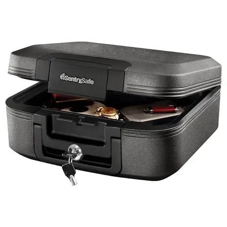 Sentrysafe Fireproof & Waterproof Safe Box With Key Lock 1