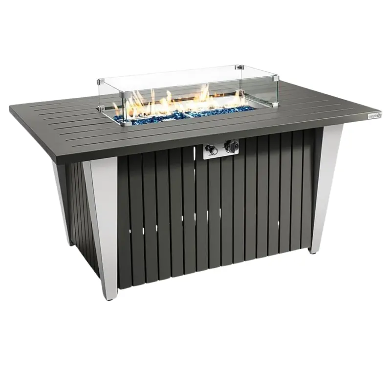 Serenelife 50000 Btu Outdoor Propane Fire Pit Table 1