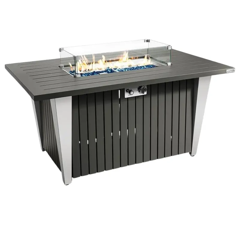 Serenelife 50000 Btu Outdoor Propane Fire Pit Table 1