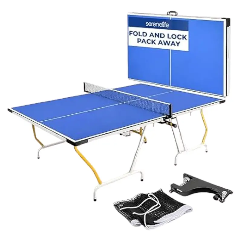 Serenelife 9 X 5 Regulation Collapsible Full Size Ping Pong Table 1