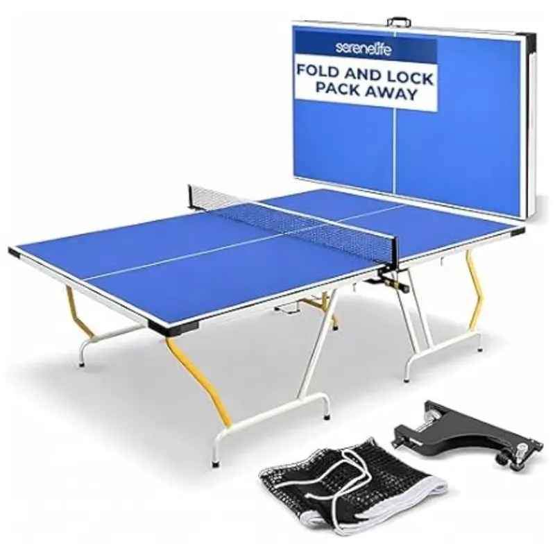 Serenelife 9 X 5 Regulation Collapsible Full Size Ping Pong Table 1