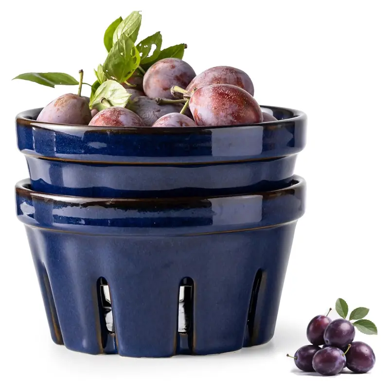 Set Of 2 5.8 Inch Round Fruit Storage Container 1