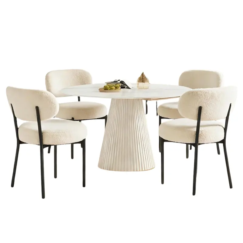 Set Of 2 Dumos Mid-Century Modern Upholstered Dining Chairs 1