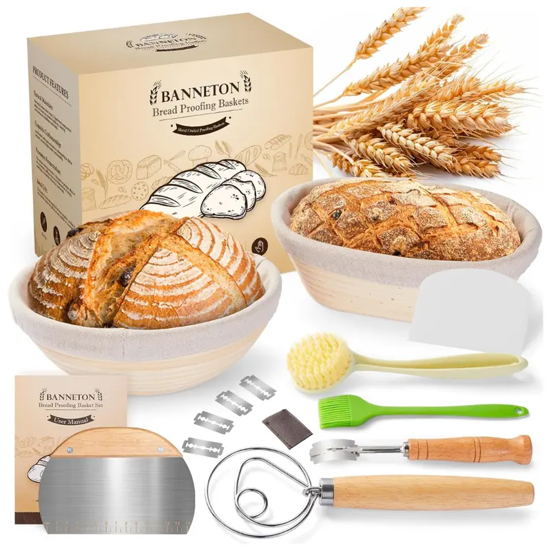 Set Of 2 Tezou Banneton Bread Proofing Basket 1