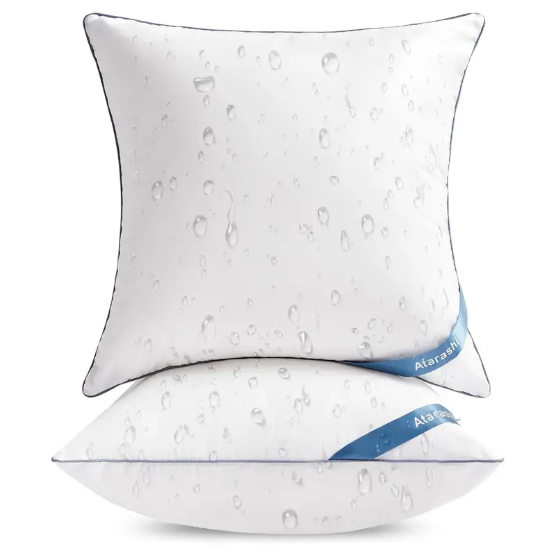 Set Of 2 Waterproof Outdoor Pillow Inserts (20" X 20") 1