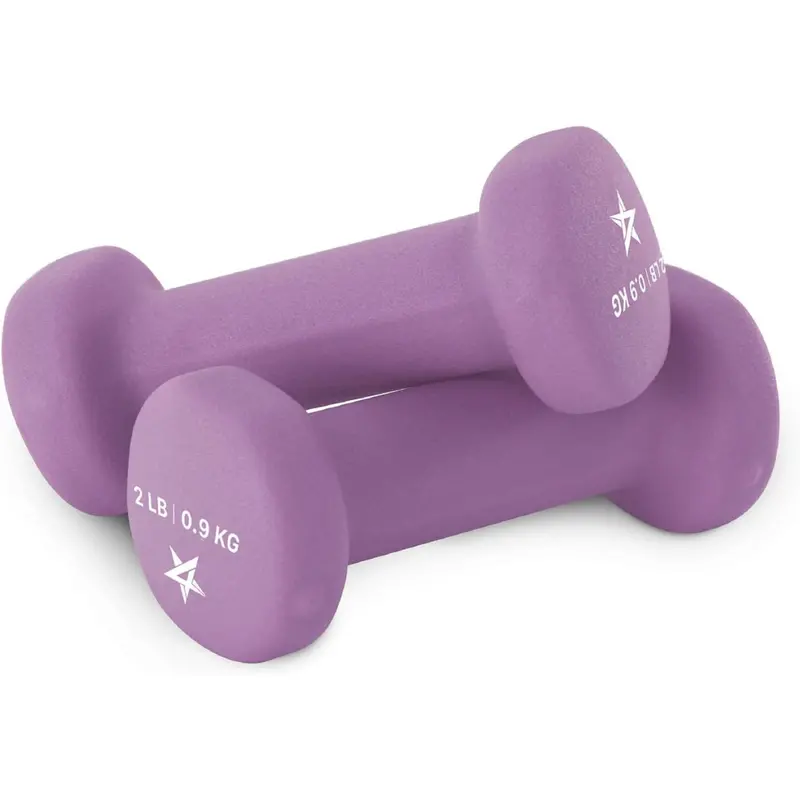 Set Of 2 Yes4all Non-Slip Hexagon Neoprene Dumbbell Set 1