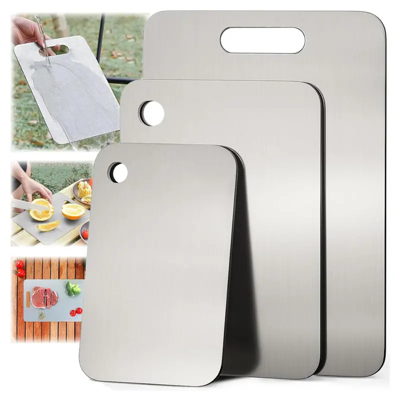 Set Of 3 Double-Sided Titanium Cutting Boards 1