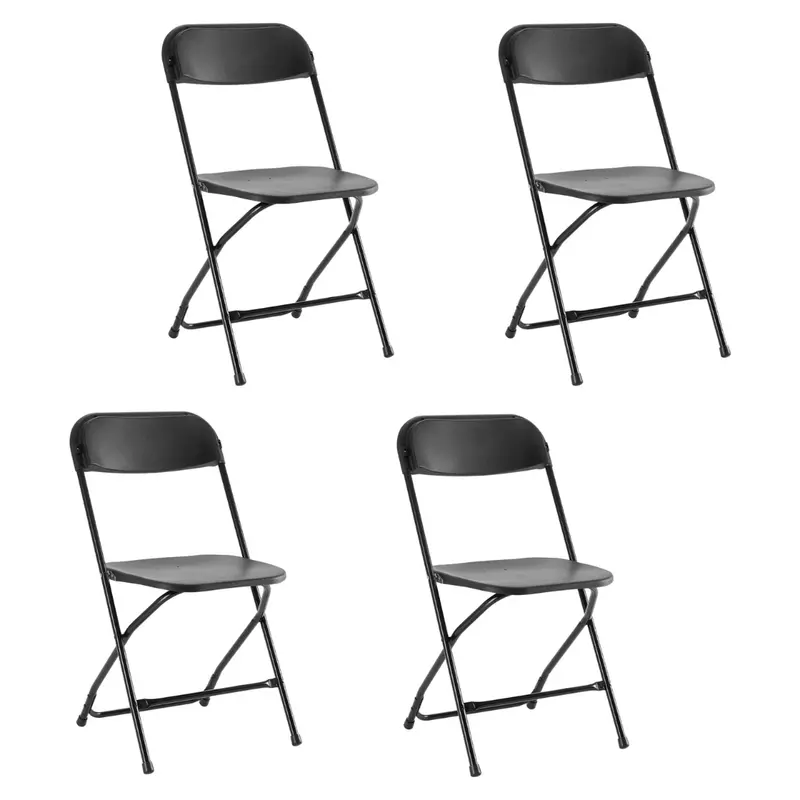 Set Of 4 Concetta 330Lb Load Capacity Plastic Folding Chair 1