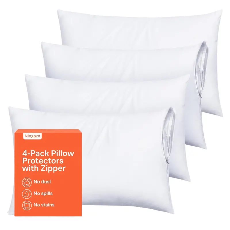 Set Of 4 Niagara Sleep Solution Breathable Ultra Soft Pillow Covers 1