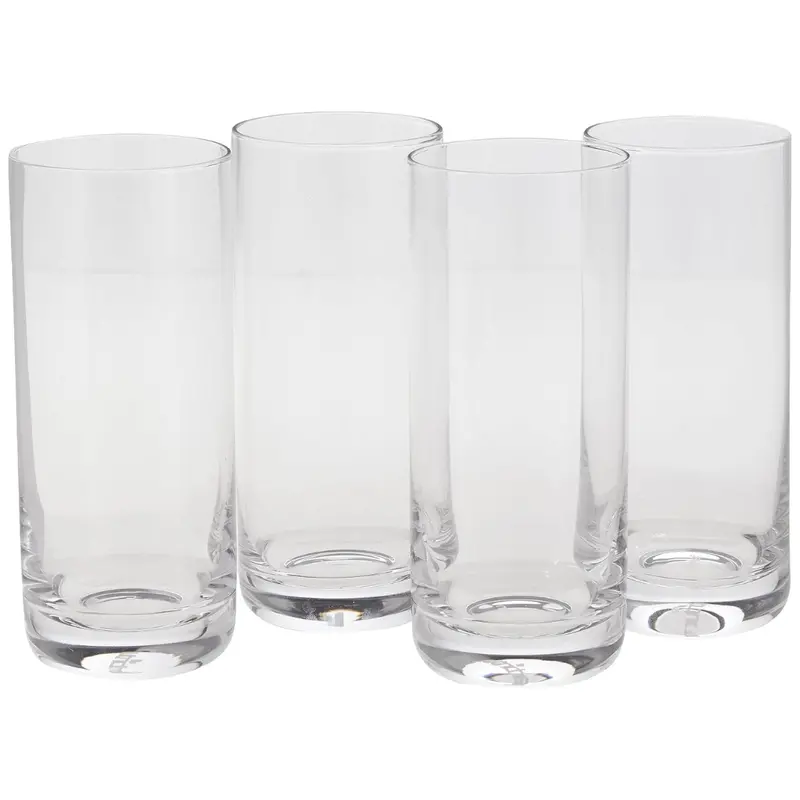 Set Of 4 Nutrichef 14.2Oz Highball Drinking Glasses 1