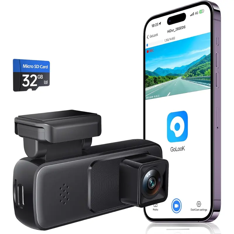 Seventour Mini 2K Front Car Dash Cam With App Control 1