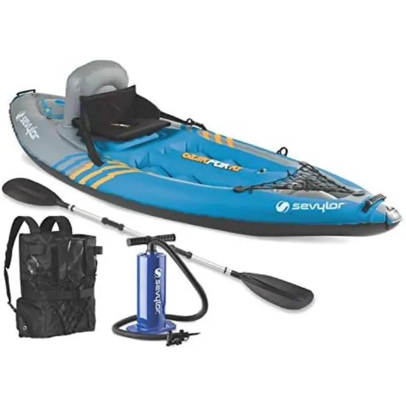 Sevylor Quickpak K1 1-Person Inflatable With Hand Pump & Paddle 1