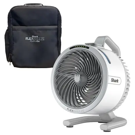 Shark Flexbreeze Hydrogo Fan With Travel Bag 1
