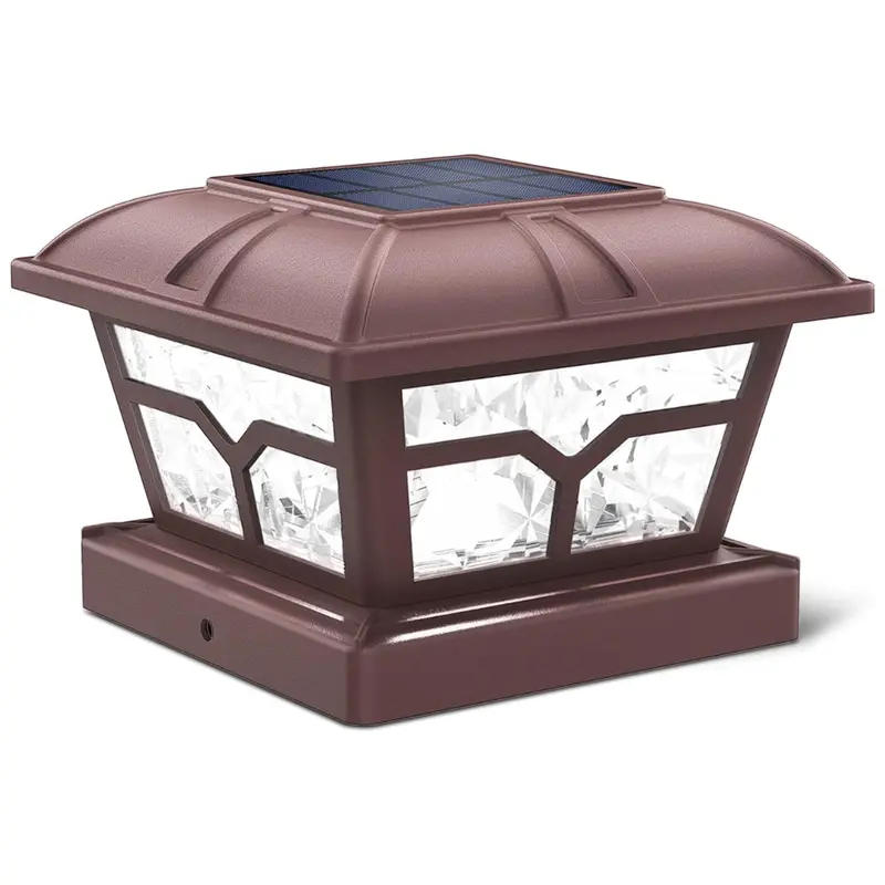 Siedinlar 8 Led 2 Color Modes Solar Post Cap Lights 1