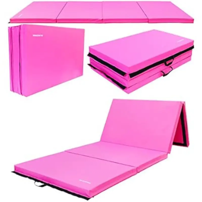 Signature Fitness 4'X10'x3" Extra Thick High Density Folding Exercise Aerobics Mat 1