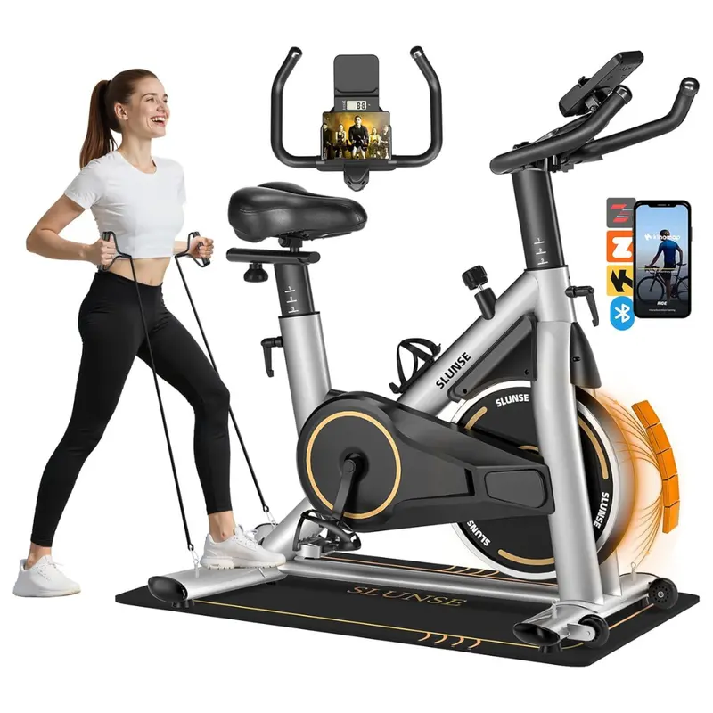 Silent Magnetic Resistance Stationary Exercise Bike 1
