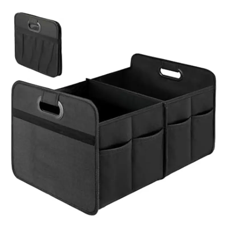 Simple Deluxe Waterproof 2 Compartments Car Trunk Organizer 1
