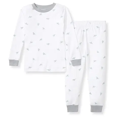 Size 3T Blue Bee Print Pajamas 1
