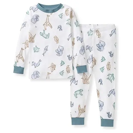Size 5T Animal Origami Print Pajamas 1