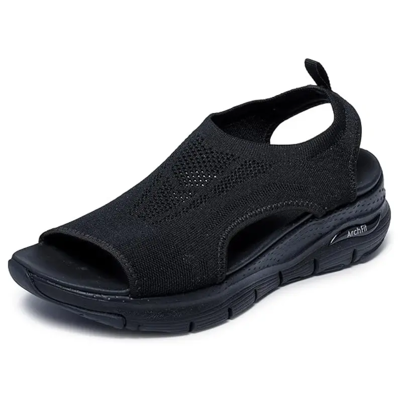 Skechers Women's Arch Fit City Catch Knit Slip-On Sandals 1