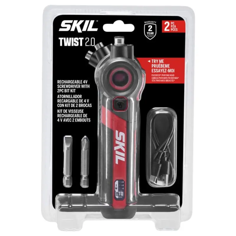 Skil Twist 2.0 Rechargeable 4V Screwdriver W/ Battery & Charger 1
