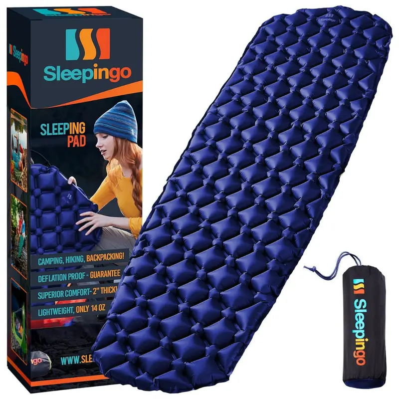 Sleepingo 74" X 22" Ultralight Inflatable Nylon Sleeping Pad 1