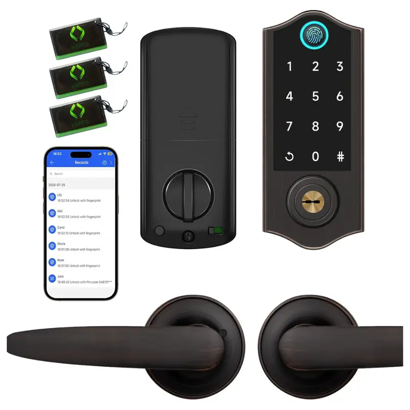 Smart Fingerprint Keyless Entry Deadbolt Door Lock 1