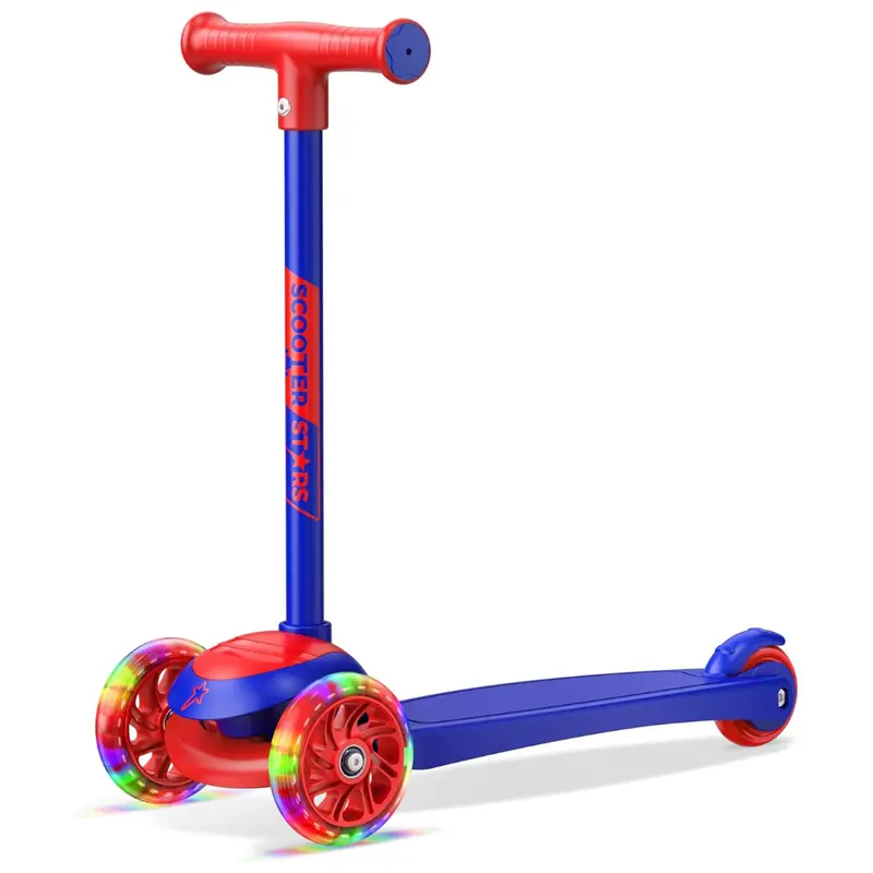 Smooth Light Up Led Front Wheels 3 Wheel Scooter 1