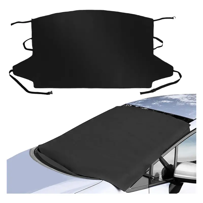 Snow Frost Oxford Fabric Car Windshield Cover 1