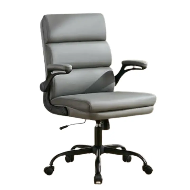 Soft Padded Flip-Up Arm Support Adjustable Desk Chair 1