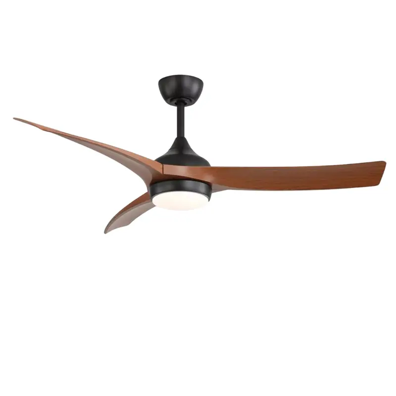 Sofucor 52" Modern Black Standard 3-Blade Ceiling Fan 1