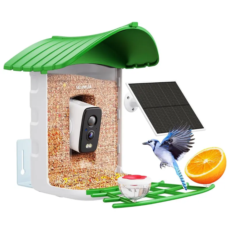 Solar-Powered Bird Feeder Camera With Ai Identification 1