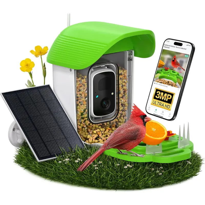 Solar-Powered Smart Bird Feeder With Ai Camera 1