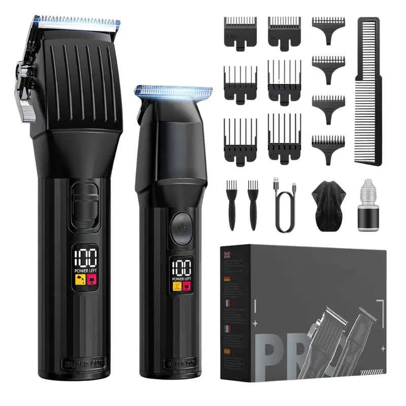 Solati Cordless Rechargeable Hair Clipper & Trimmer Set W/ Accessories 1