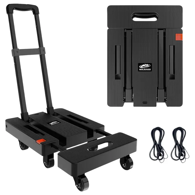 Solejazz Folding Hand Truck Portable 500Lb Luggage Cart Dolly 1